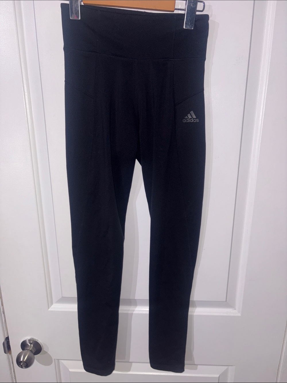 adidas Black High-Waist Performance Leggings - Picture 1 of 4